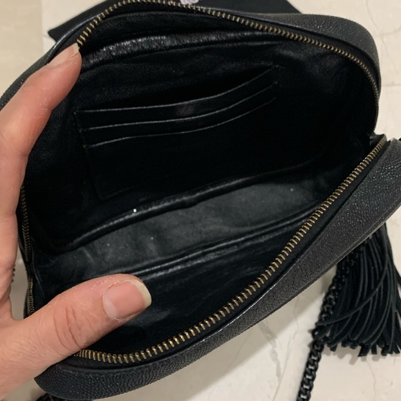 Saint Laurent Mini Lou Pebbled Leather Camera Bag - Picture 10 of 15